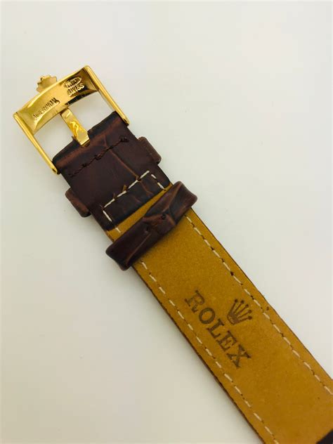 rolex leather watch band buckle|genuine rolex leather watch bands.